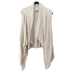J Jill Linen Blend Sleeveless Cardigan